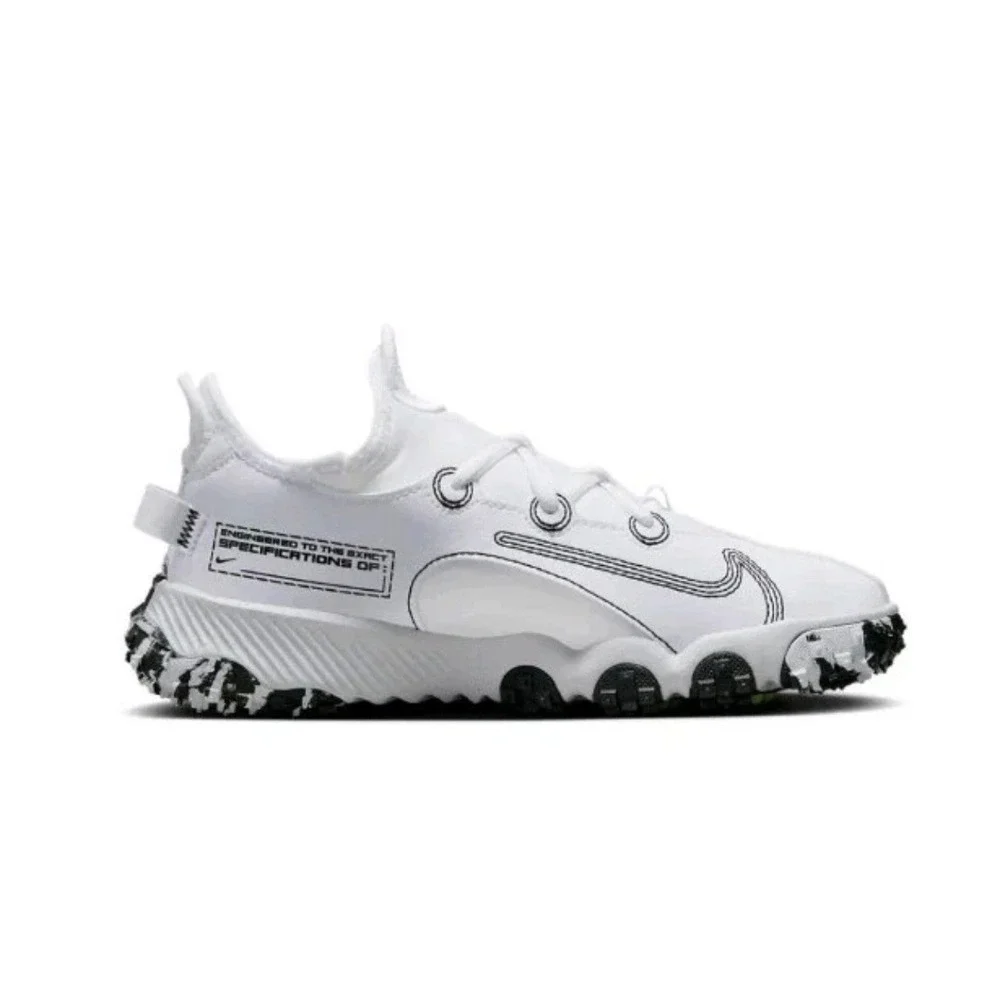 Nike Future Field White Black Volt Kids Training Shoes DJ6949-103 Size 6Y